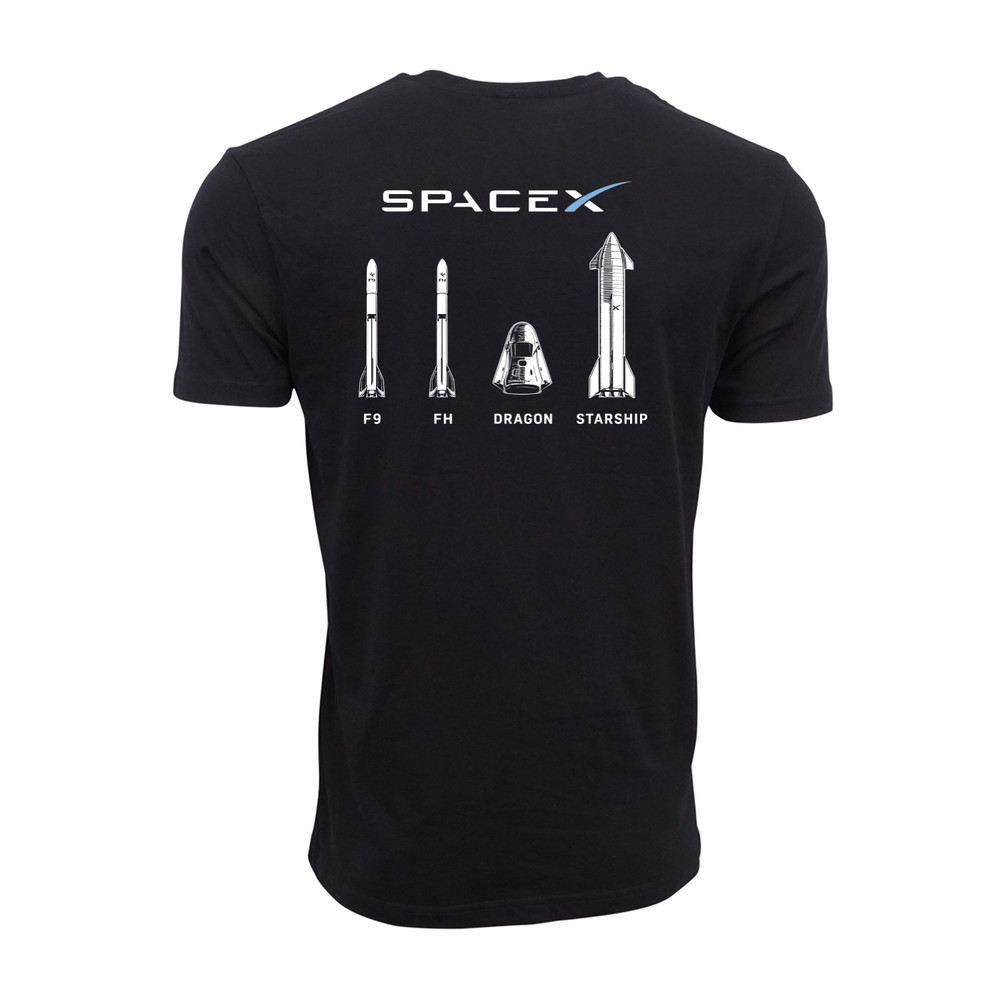 Space X Rockets Graphic T shirt