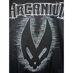 2009 US Tour Arcanium Metal Concert Graphic Black Shirt Tee 2000s M Medium