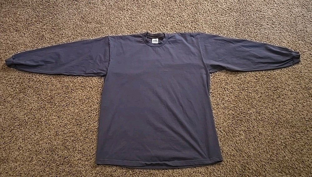Gray Pro Club Long Sleeve Shirt Super Heavy Weight Mens 3XL