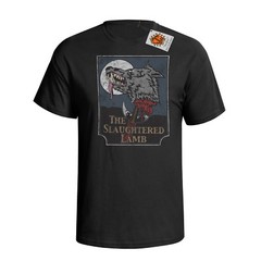 The Slaughtered Lamb Mens ORGANIC Cotton T-Shirt Movie American Werewolf London