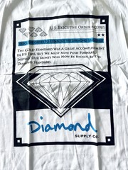 NEW Diamond Supply Co. T-shirt Tee Shirt M Medium White Standard Blue Money DS