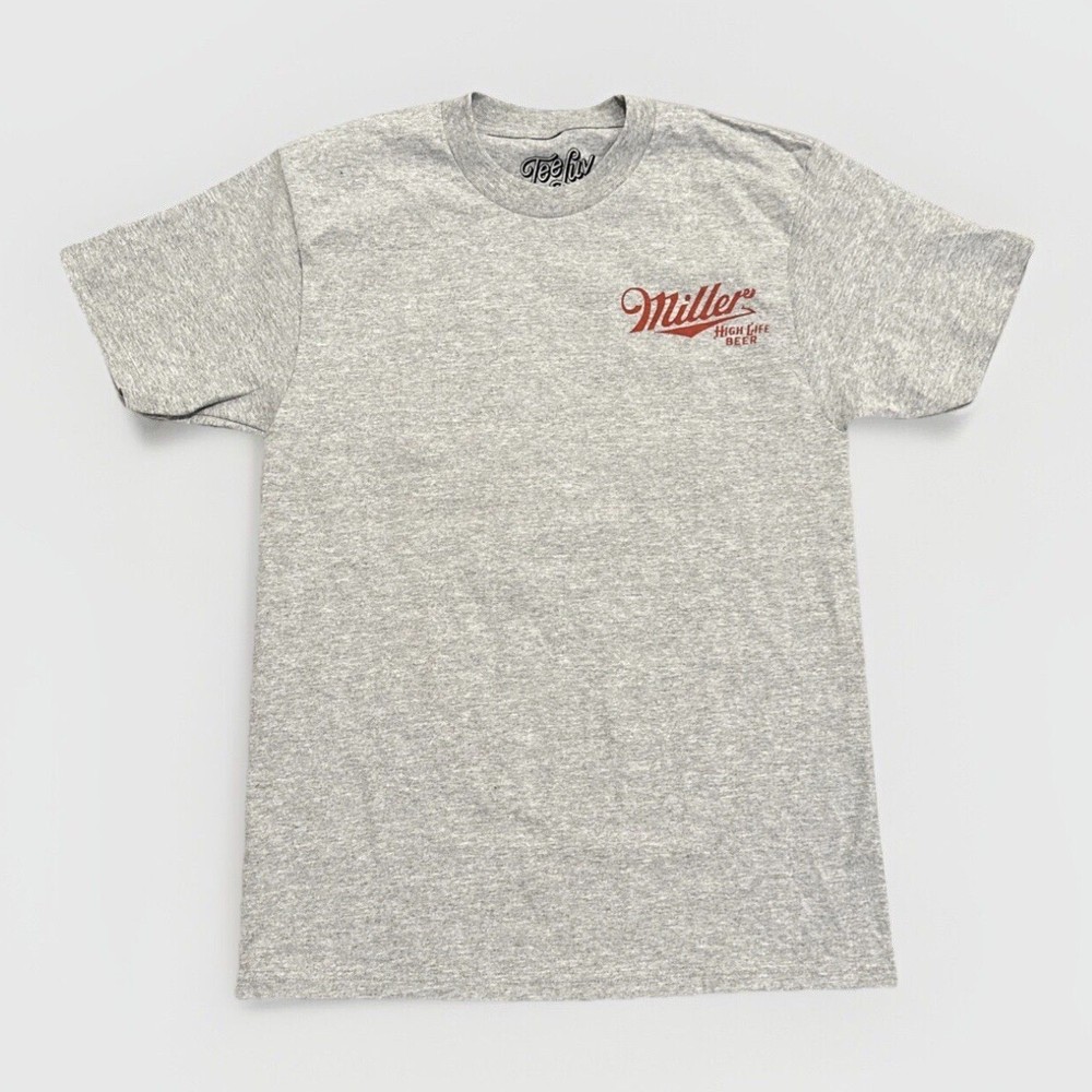 Miller Highlife Beer T-Shirt Mens Small x Tee Luv Graphic Print Retro Logo