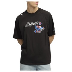 PUMA Bmw M Motorsport Motorsport Graphic Crew Neck Short Sleeve T-Shirt Mens Siz