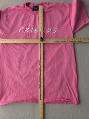 Vintage 2000s Friends NBC Store Pink Embroidered T-shirt TV Promo M