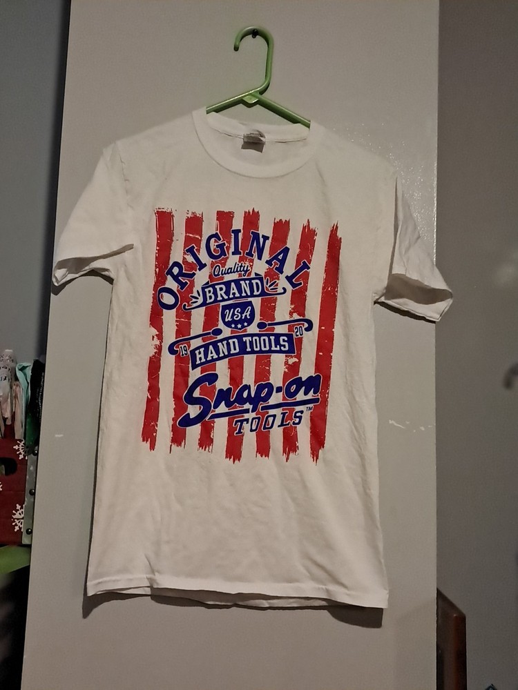Fruit Of The Loom Graphic White Tee Snap-On Tools Size Small