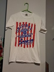 Fruit Of The Loom Graphic White Tee Snap-On Tools Size Small