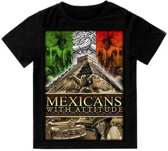 Mexicans With Attitude Mens T-Shirt Print On Wear Heavyweight Tee