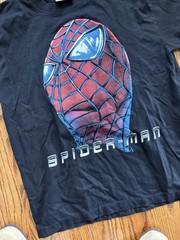 Vintage Spider-Man 2002 Tobey McGuire Movie promo T-Shirt Bootleg The Roxx Rare