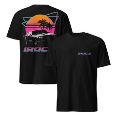 1980’s Retro Wave Chevy Camaro IROC-Z Black T-Shirt