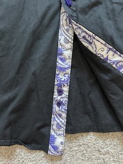Victorious Los Angeles Men’s L Black Purple Cross Embroidered Shirt Gothic Y2K
