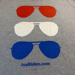 American Apparel Joe Biden Aviator Sunglasses Tank Top Gray XL 4th of July USA
