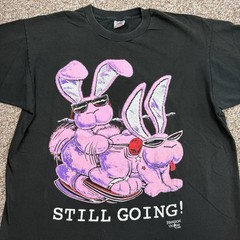 VTG 90s Fashion Victim Energizer Bunny Spoof Still Going! S*x Funny t-shirt XL