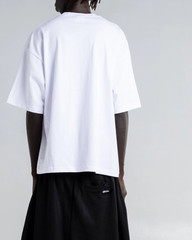 3-PACK Shaka Wear 7.5oz Heavyweight Cropped T-Shirt Boxy Tee Unisex WHITE
