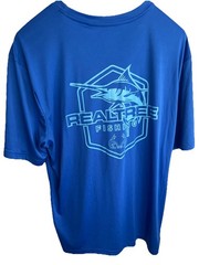 Realtree Marlin Tee T-Shirt Men’s Sz XL Hunting Royal Blue Running Walking Gym
