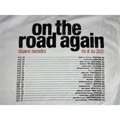 Shawn Mendes T Shirt S White Heart On The Road Again Tour OTRA 2025 NEW *spots
