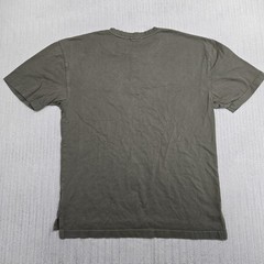 Red Head Henley Shirt Mens Medium Olive Green Short Sleeve Chest Pocket Tee