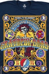 GRATEFUL DEAD-CLOSING WINTERLAND BALROOOM-T-SHIRT M-L-XL-XXL Garcia,Wier,Lesh