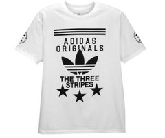 Adidas Originals “New Banner” T-Shirt White/Black Men’s XL 2XL BNWT