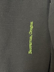 Nike Shirt Medium Black World Tour Glow In The Dark Pullover Long Sleeve