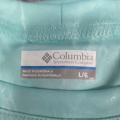 Columbia Omni-Shade Regular Fit Men’s Light Blue Polyester Long Sleeve Shirt…