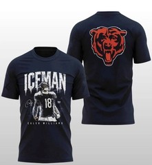 Caleb Williams ICEMAN 2-side T-Shirt, Game Day Football Graphic Tee