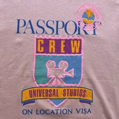 Vintage Universal Studios Hollywood Shirt 80s Graphic Tee Single Stitch M