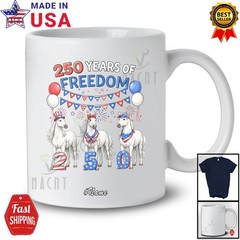 Custom Name 250 Years Of Freedom; Lovely 4th Of July Horse Patriotic T-Shirt