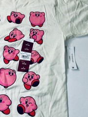 NWT Nintendo Kirby Graphic T Shirt Men’s Size S 34-36 Cream Color Short Sleeve