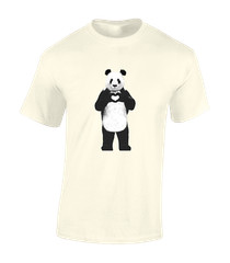 PANDA LOVE MENS T SHIRT CUTE ANIMAL LOVER DESIGN KAWAII JAPAN FASHION GIFT