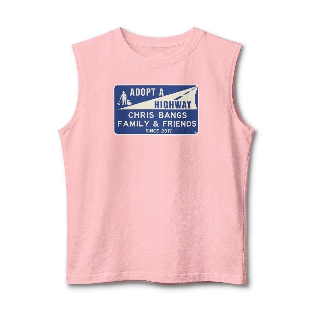 Adopt a Highway Chris Bangs Family & Friends Tank | Road Sign Tee