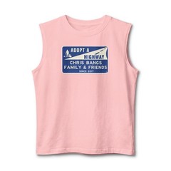 Adopt a Highway Chris Bangs Family & Friends Tank | Road Sign Tee