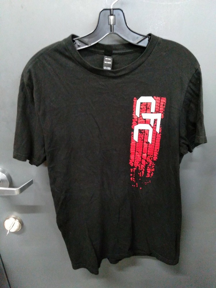 District Mens Black Graphic T Shirt “Cape Fear Customs” Sz L
