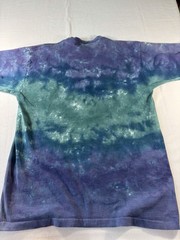 The Doors Jim Morrison Tie Dye T-Shirt Purple Blue Size L Liquid Blue