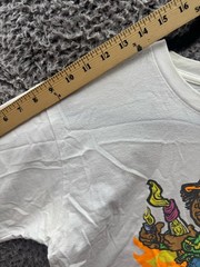 Supreme Pre-Shrunk Molotov Kid Short Sleeve Graphic T Shirt White Mens Size M