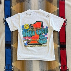 Vintage 90s Eldora Speedway Big One Dirt Track Racing T-Shirt Size Medium