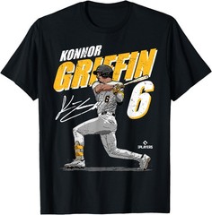 Konnor Griffin | Pittsburgh MLB Baseball Player | MLBKOG204M T-Shirt