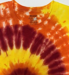 Gildan Handmade Tie Dye Unisex T-Shirt Size XL Multicolor Swirl Design Tee NEW