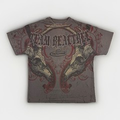 Y2K Team Realtree T Shirt Mens XL AOP Skull Antler All Over Print Gray *See Pics