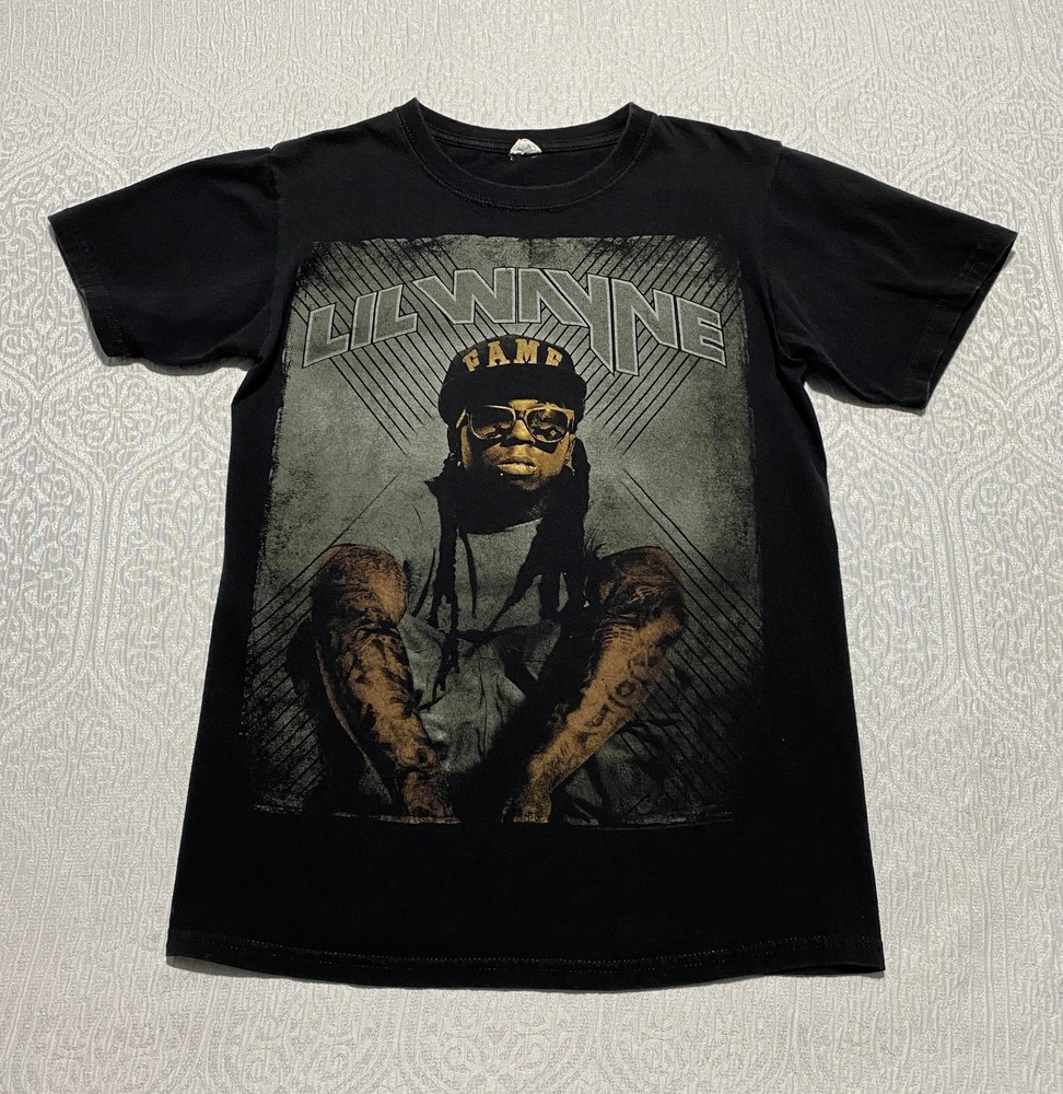 Lil Wayne Shirt Mens Small Black Graphic Rap Tee Anvil Band Hip Hop Music Tour