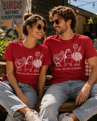 Flight was Not an Option Graphic Sarcastic Quote Men’s T-Shirt