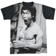 Bruce Lee Classic Lee Adult Halloween Costume T Shirt (Black Back), S-3XL