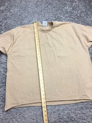Pro Club Heavyweight Shirt Mens Size 2XL Beige Tan Short Sleeve Cotton