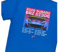 SUBARU STI BRZ GT300 2026 Performance T-Shirt Blue Official S M L XL Japan