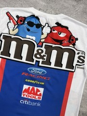 Vintage Y2K M&M’s Men’s T-Shirt Racing Tee Big Logo Rare Hype Streetwear
