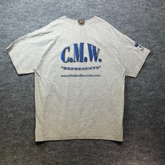 Alstyle Apparel CMW Represents T-Shirt Mens Heather Gray Cotton Short Sleeve 2XL