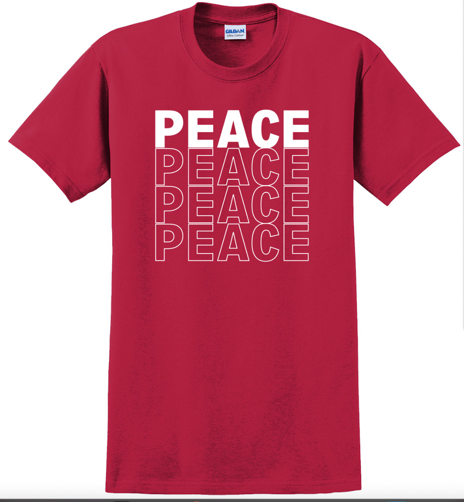 Peace Christmas Holiday T-Shirt Short Sleeve Graphic tee Unisex Apparel Designs