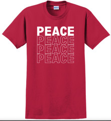 Peace Christmas Holiday T-Shirt Short Sleeve Graphic tee Unisex Apparel Designs