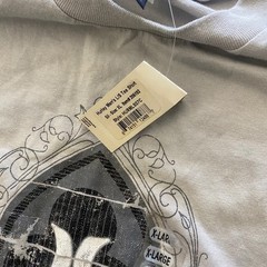 Vintage Hurley Mens Long Sleeve Graphic Tee Shirt Gray Spade XL HURMLS07C NWT