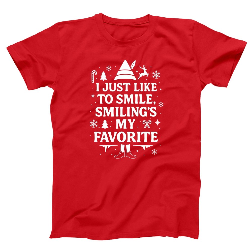 I Just Love Smiling – The Elf Movie xmas funny costume humor Xs-5x Unisex TShirt