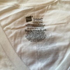 6 Hanes Men’s Short Sleeve V-Neck Cotton Tagless T-Shirts, 2XL, Comfort Soft